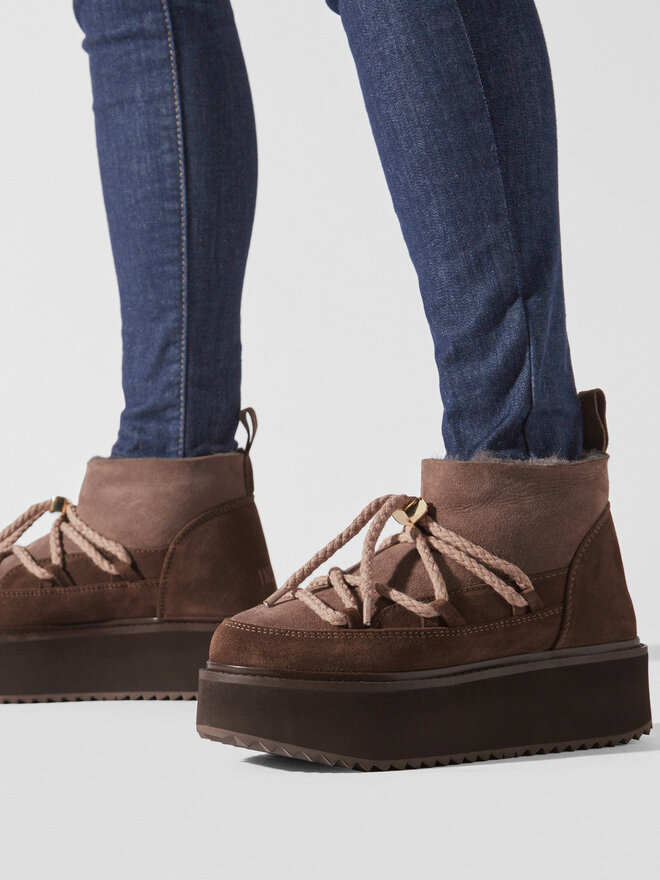 Inuikii Botas de nieve Inuikii Classic Low Platform 75104-105 Marrón