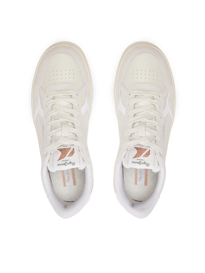 Pepe Jeans Sneakersy Pepe Jeans Kore Sun W PLS00009 Écru