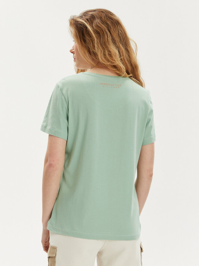 Aeronautica Militare Aeronautica Militare Camiseta 241TS2233DJ510 Verde Regular Fit