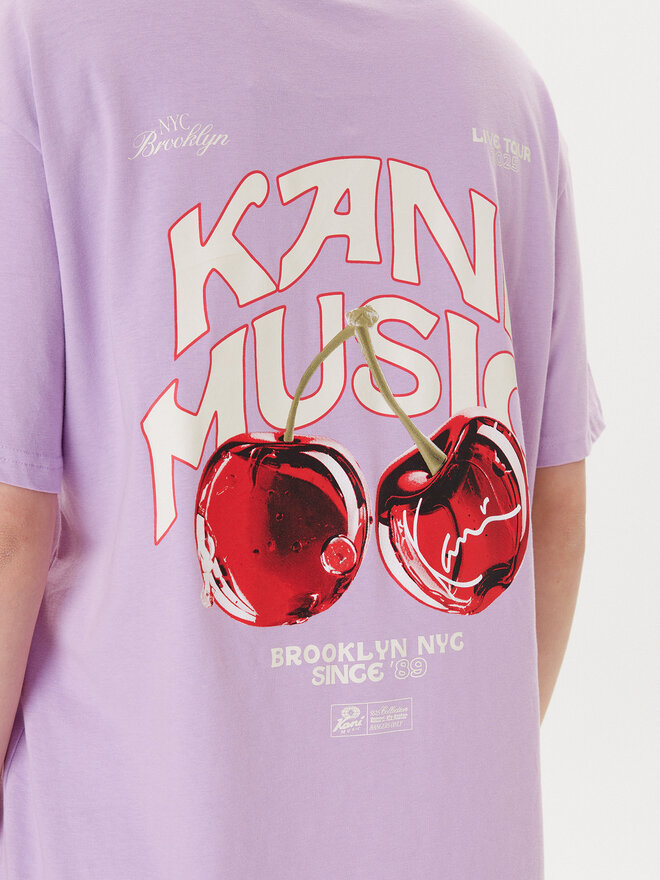 Karl Kani Karl Kani Marškinėliai Cherry Print PD00005461 Violetinė Oversize