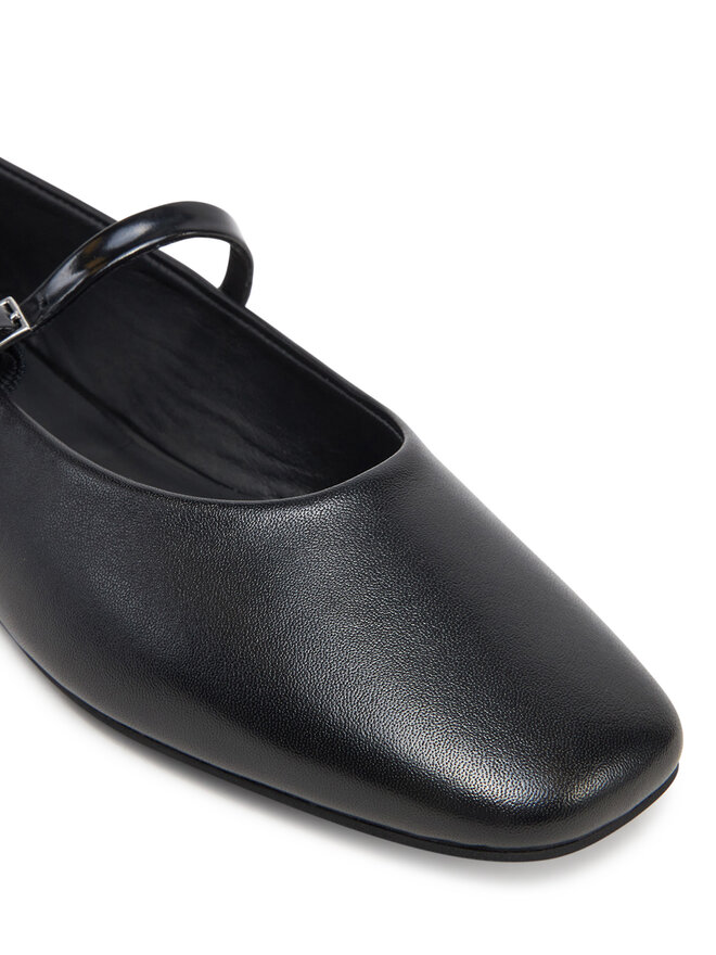 Calvin Klein Baleriny Calvin Klein Ballerina New Buckle - Lth HW0HW02483 Czarny
