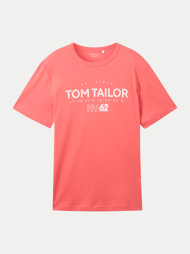 Tom Tailor Tom Tailor Póló 1041871 Piros Regular Fit