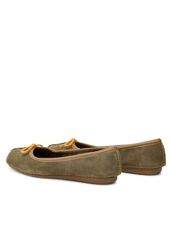 Clarks Ballerinas Clarks Freckle Ice 261624834 Grün