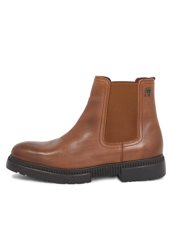 Tommy Hilfiger Боти тип челси Tommy Hilfiger Comfort Cleated Termo Lth Chel FM0FM04650 Кафяв