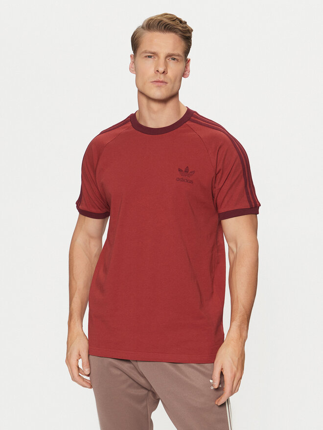 adidas adidas Camiseta adicolor Classics 3-Stripes JN7019 Rojo Slim Fit