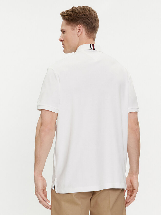 Tommy Hilfiger Tommy Hilfiger Pólóing Interlock MW0MW34783 Fehér Regular Fit