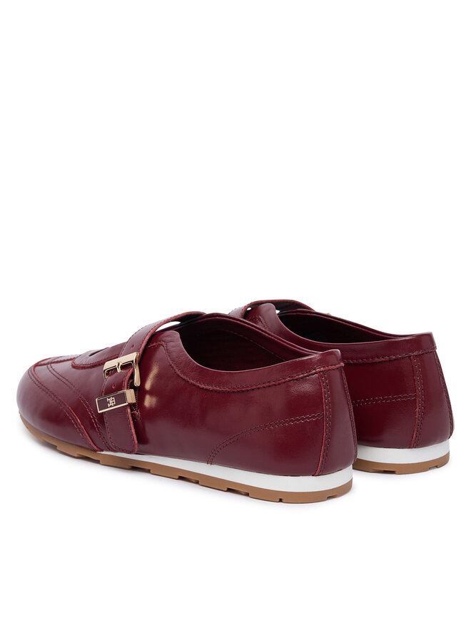 Tommy Hilfiger Ballerinas Tommy Hilfiger Bella Ballet Mary Jane FW0FW09416 Dunkelrot