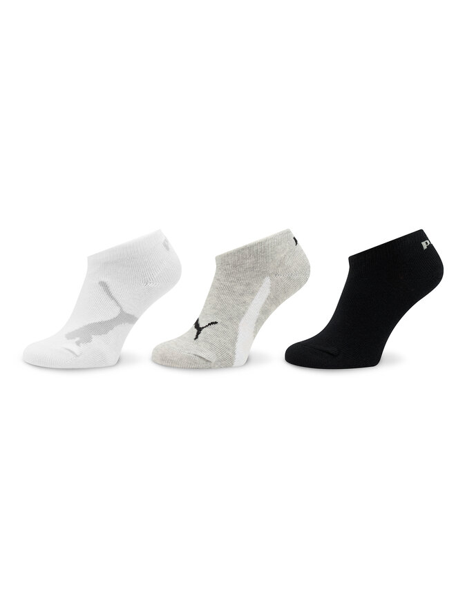 Puma Set di 3 paia di calzini lunghi da bambini Puma Kids Bwt Sneaker 3P 907960 Bianco