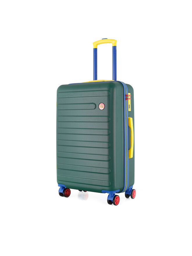 Semi Line Μεσαία Βαλίτσα Semi Line T5846-2 Πράσινο