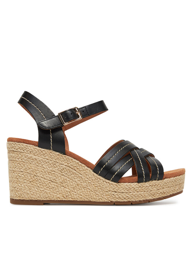 Clarks Espadrilles Clarks Sabina Strap 26181462 Fekete