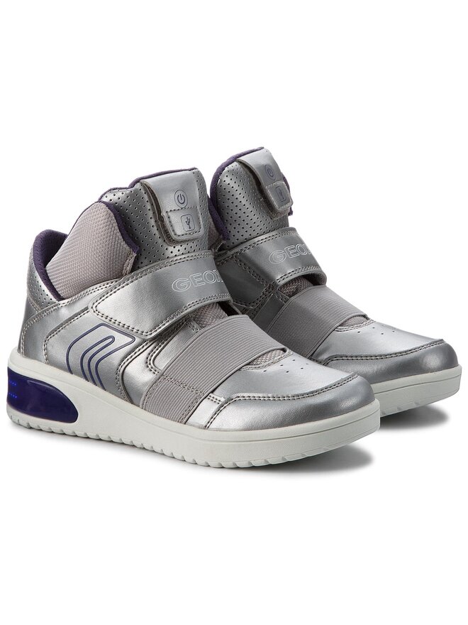 Sneakers Geox J Xled G. A J848DA 000NF C1284 D Silberfarben eschuhe