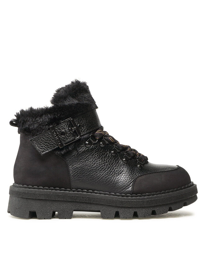 PINKO Schnürstiefeletten Pinko Ortica Tronchetto AI 22-23 BLKS1 1H2131 A07H Schwarz