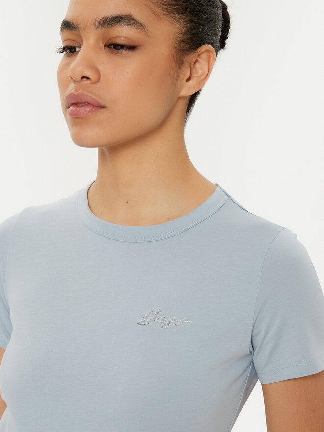 BOSS BOSS T-Shirt C_Elogo 50535322 Hellblau Regular Fit