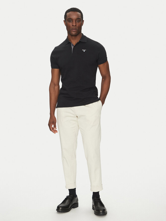 Barbour Barbour Poloshirt Tartan MML0012BK31 Schwarz Regular Fit