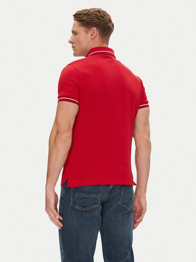 Tommy Hilfiger Tommy Hilfiger Polo marškinėliai Seasonal MW0MW39993 Raudona Slim Fit