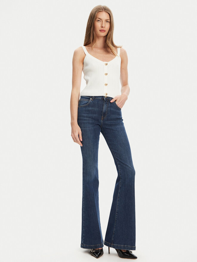 Guess Guess Felső W5YR10 Z0130 Fehér Regular Fit