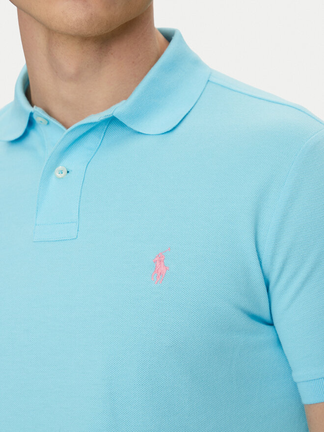Polo Ralph Lauren Polo Ralph Lauren Поло Core Replen 710782592 Голубий Custom Slim Fit