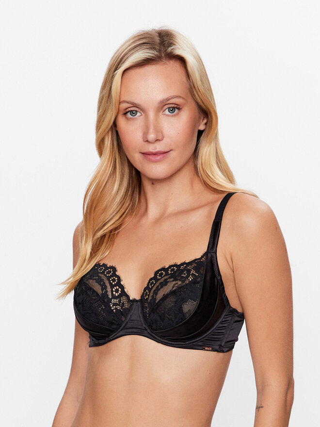 Hunkemöller Hunkemöller Nedrček s kostjo Jacqueline 202047 Črna