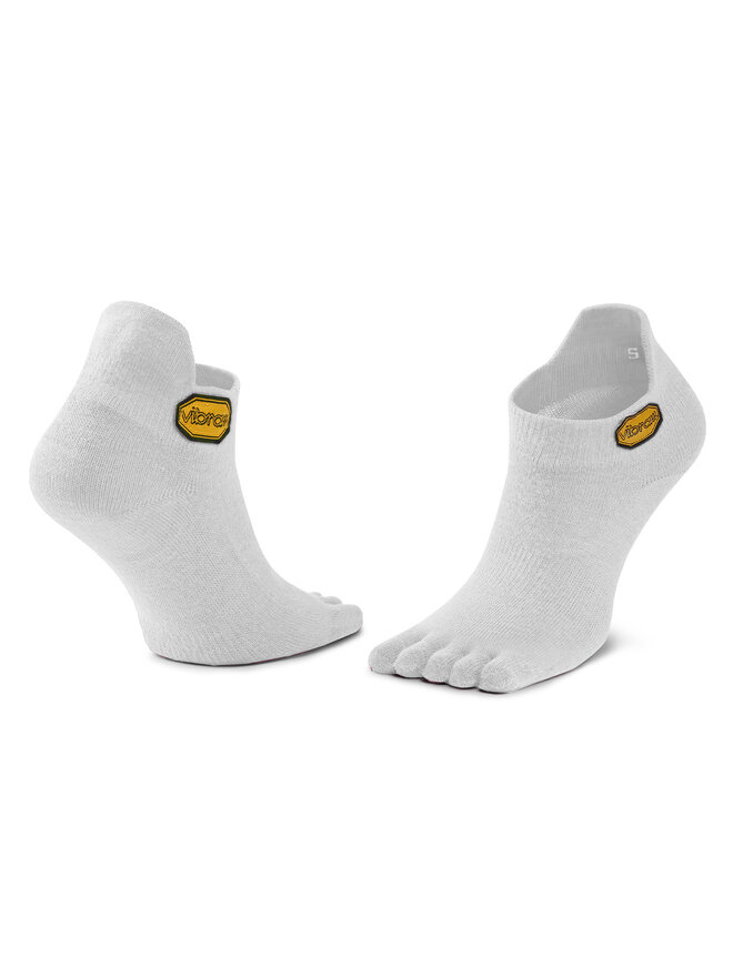 Vibram Fivefingers Calzini corti unisex Vibram Fivefingers Athletic No Show S15N01 Bianco