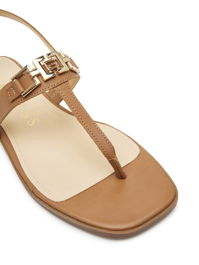 Guess Sandały Guess FLJREL LEA21 Brązowy