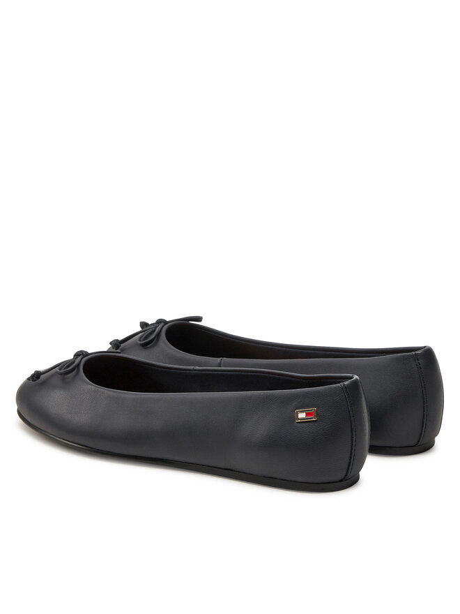 Tommy Hilfiger Μπαλαρίνες Tommy Hilfiger Essential Chic Ballerina FW0FW08059 Σκούρο μπλε