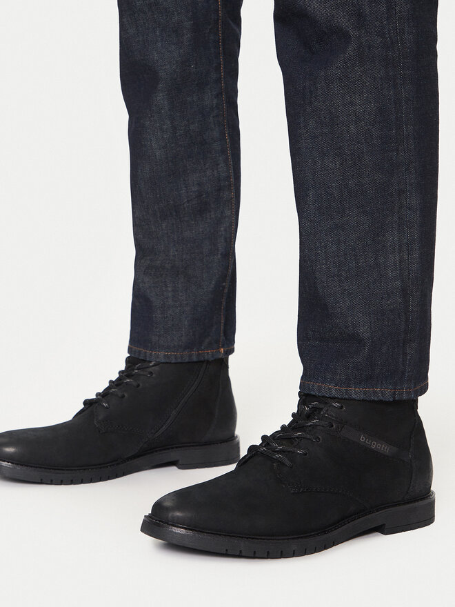 Bugatti Botines planos Bugatti 335837 Negro