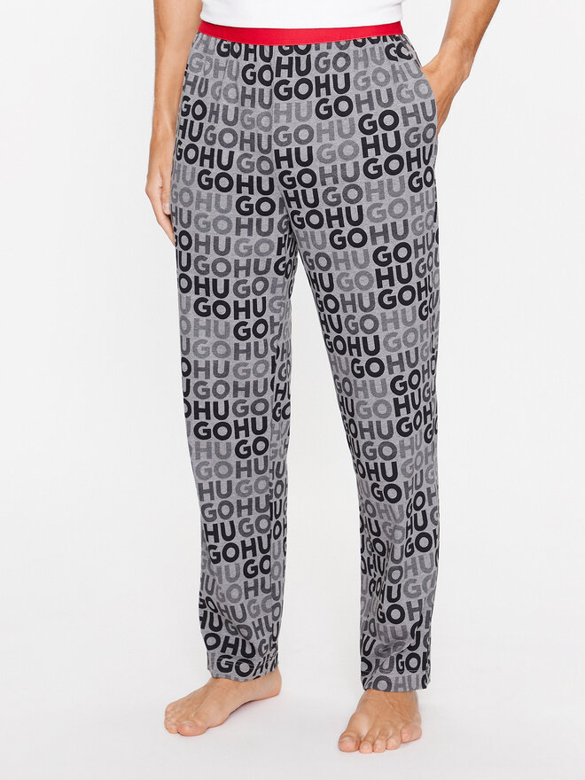 HUGO Hugo Pyjamahose 50501679 Grau Regular Fit