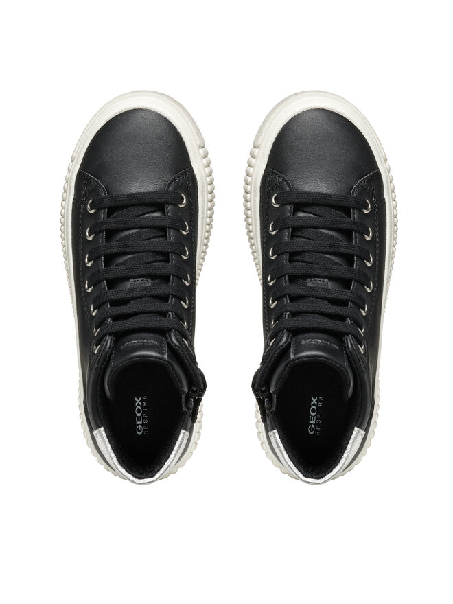 Geox Sneakersy Geox J Laquinny Girl J46M3F 000BC C0039 M Čierna