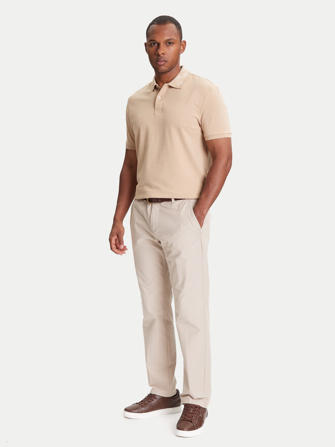 Guess Guess Polo marškinėliai M5YP34 KCJV1 Smėlio Regular Fit