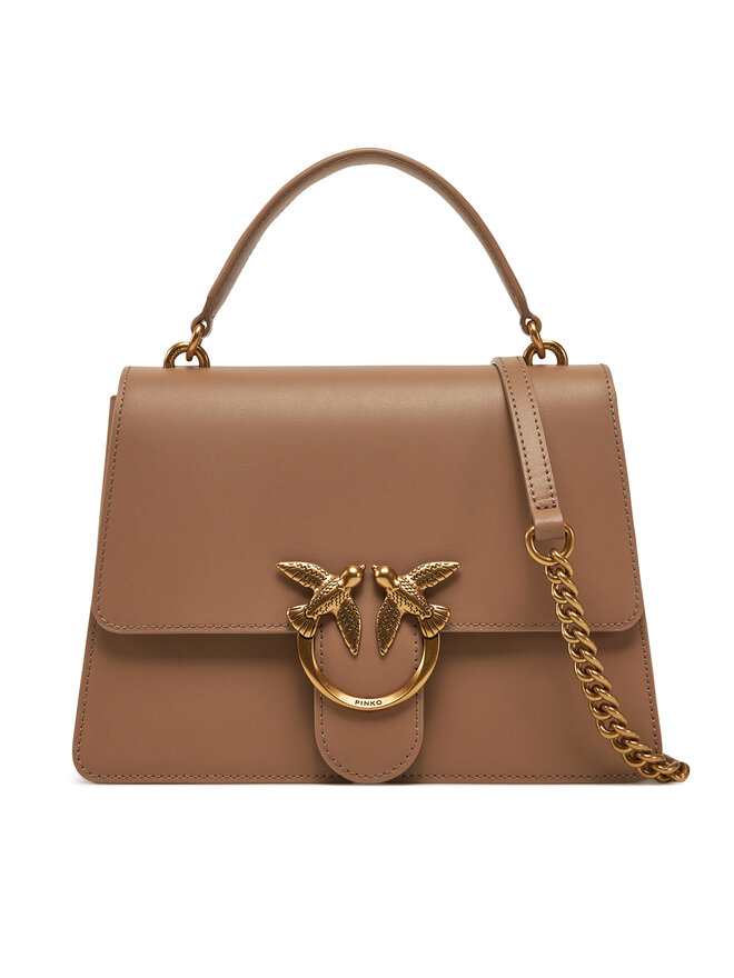 PINKO Kabelka PINKO Love One Top Handle Classic Light 100066 A0F1 Hnědá