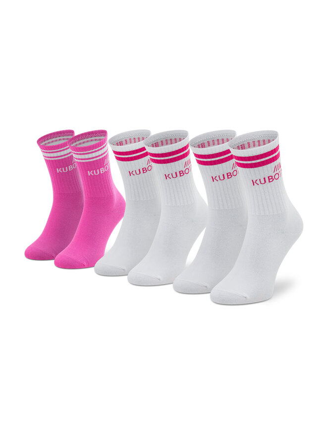 Kubota Sada 3 párů vysokých ponožek unisex Kubota Basic Sport KSS2 Barevná