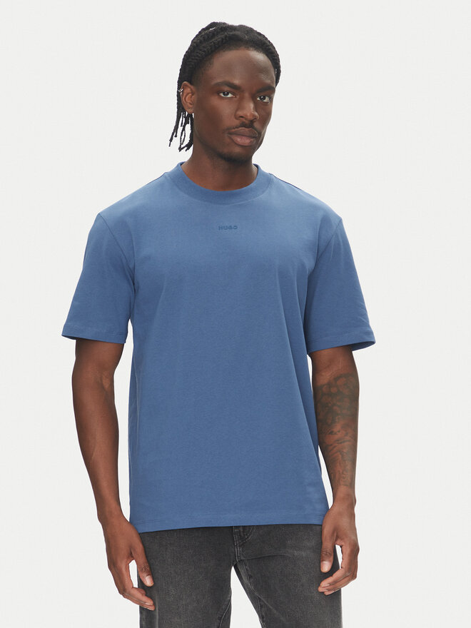 HUGO HUGO Футболка Dapolino 50488330 Голубий Relaxed Fit
