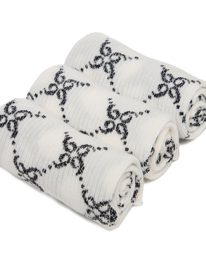 Nine West Lange Socken Nine West CEO_BR_NW_Silver_01_Z_AW25 (3 PACK) Schwarz