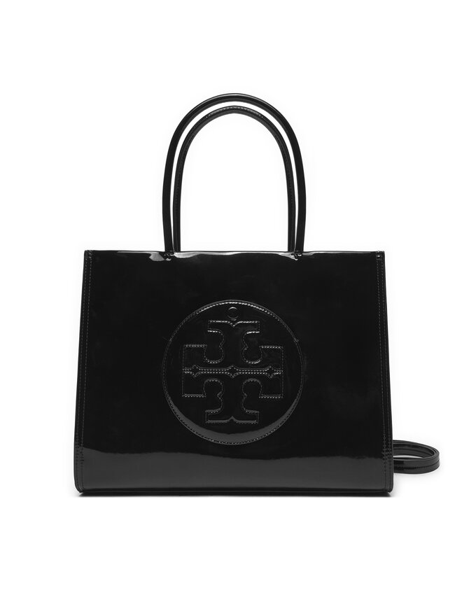 Black leather tory burch purse clearance