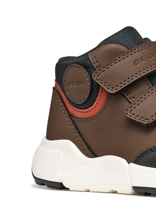 Geox Schnürschuhe Geox B Flexyper Mini Boy B666GA 0MEBC C6R6B S Dunkelbraun