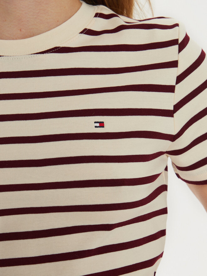 Tommy Hilfiger Tommy Hilfiger Marškinėliai New Cody WW0WW40587 Écru Slim Fit