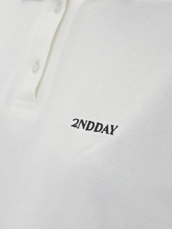 2NDDAY 2NDDAY Poloshirt Aralena 2252248329 Weiß Loose Fit