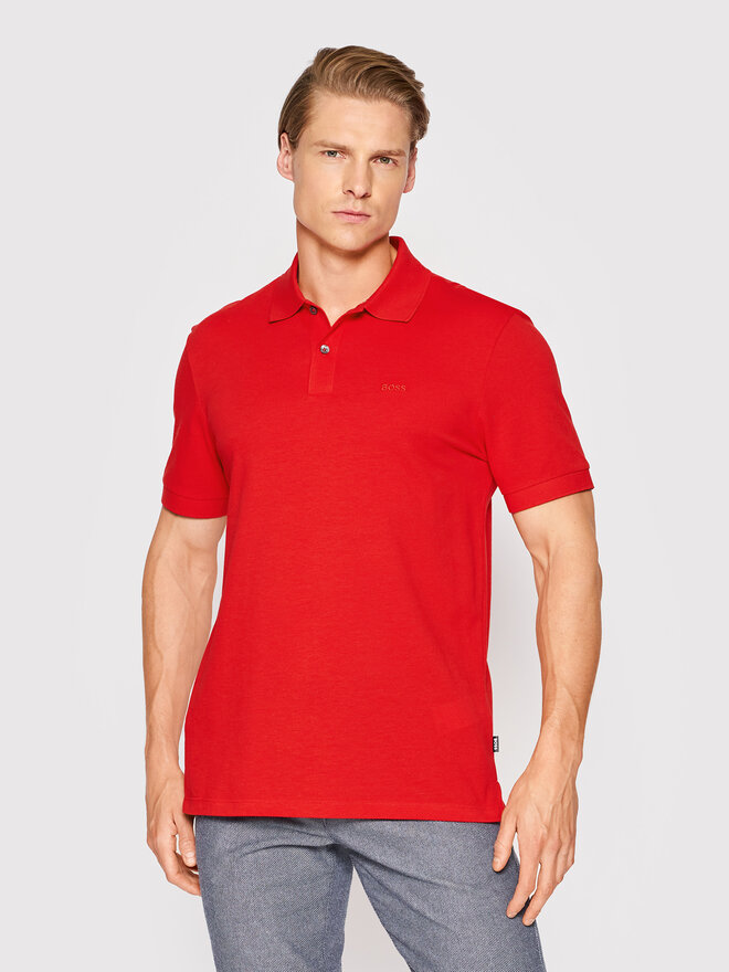 BOSS Boss Poloshirt Pallas 50468362 Rot Regular Fit
