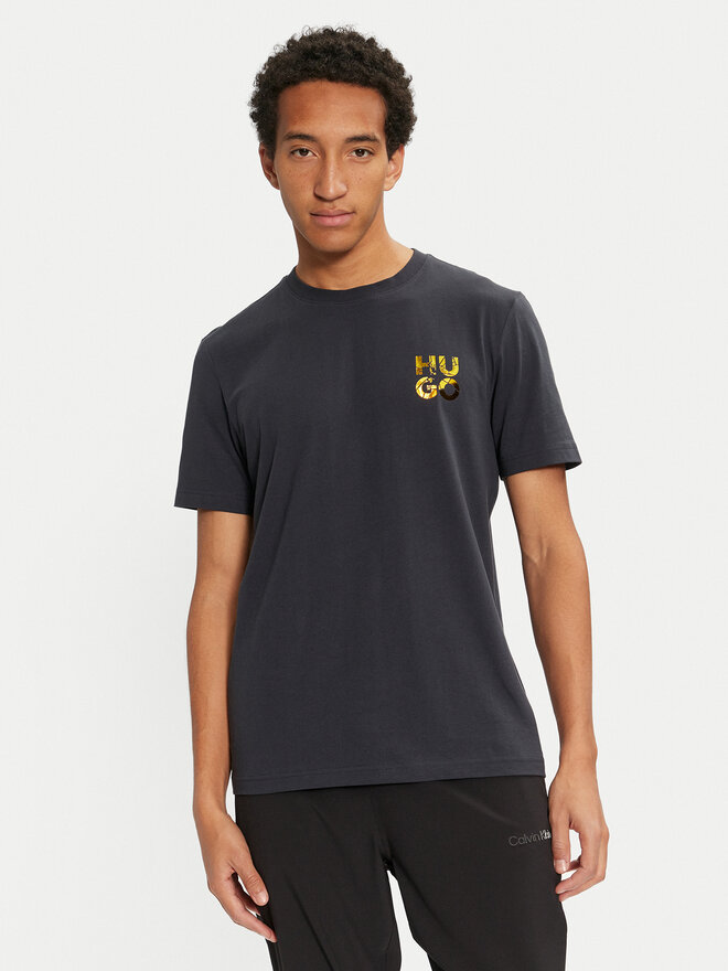 HUGO HUGO Camiseta Diridumti 50522134 Azul marino Regular Fit