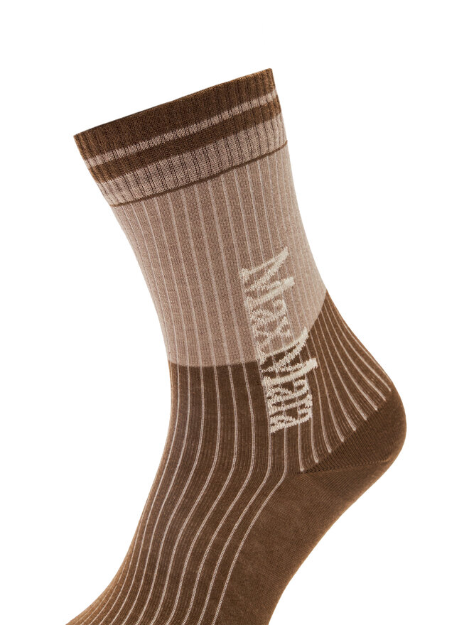 Max Mara Leisure Чорапи дълги дамски Max Mara Leisure Gabarra 2426556018 Бежов