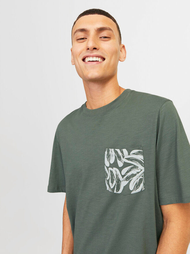 Jack&Jones Jack&Jones Marškinėliai Lafayette 12250435 Žalia Standard Fit