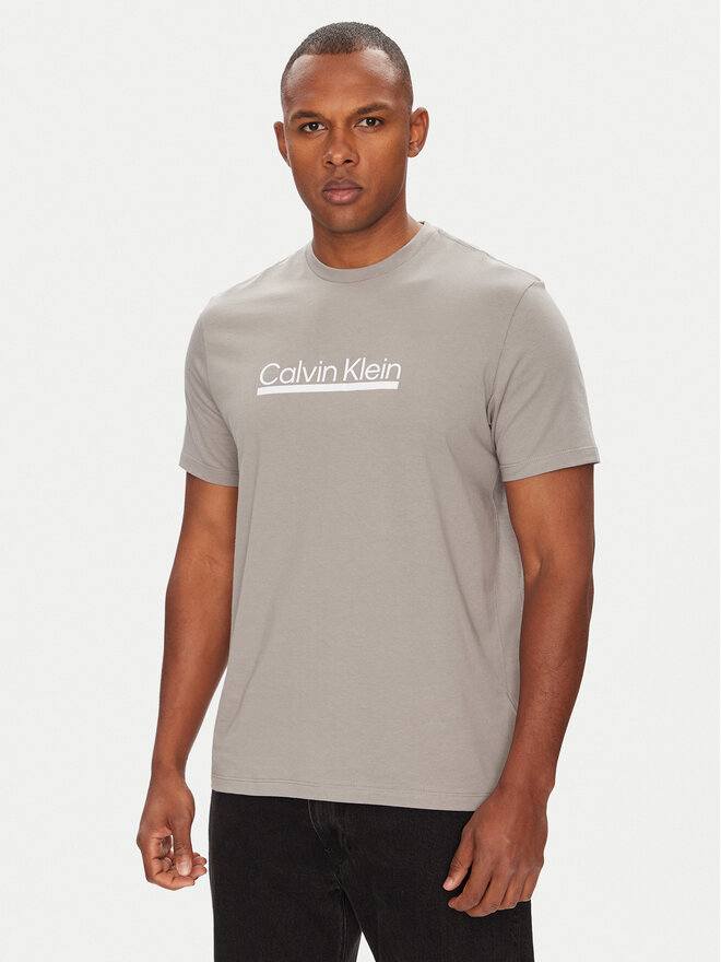 Calvin Klein Calvin Klein Camiseta Outline Tape Graphic LV04RC852G Gris Regular Fit