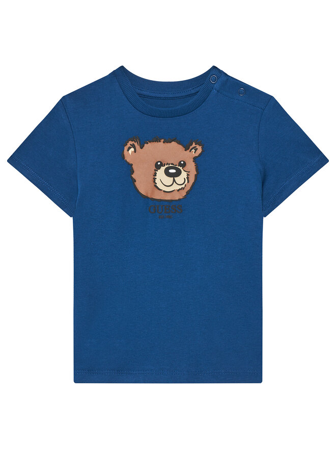 Guess Guess Camiseta N5YI16 K8HM4 Azul marino Regular Fit