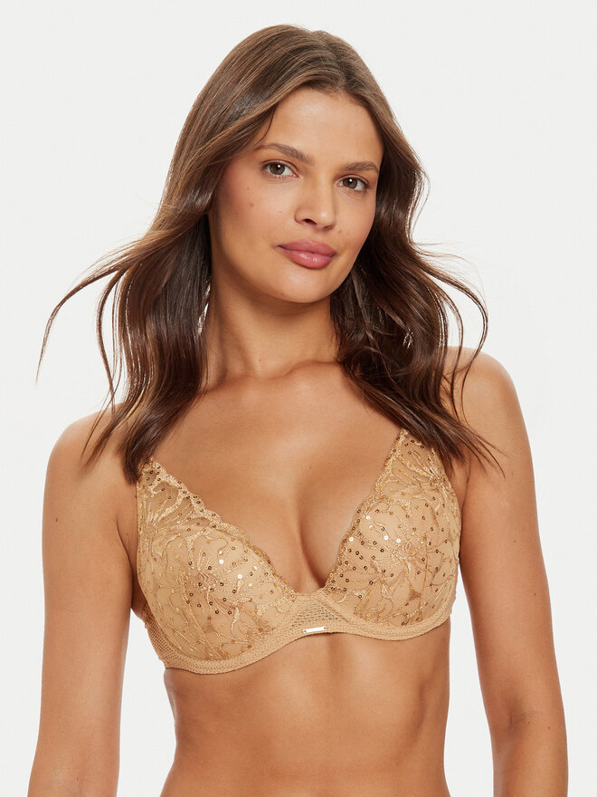 Chantelle Chantelle Sujetador con aros Fleurs Si C12Q20 Beis