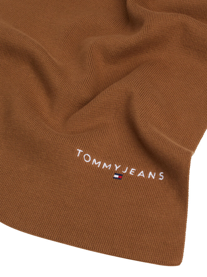 Tommy Hilfiger Šál Tommy Hilfiger Linear Logo AM0AM12649 Hnědá