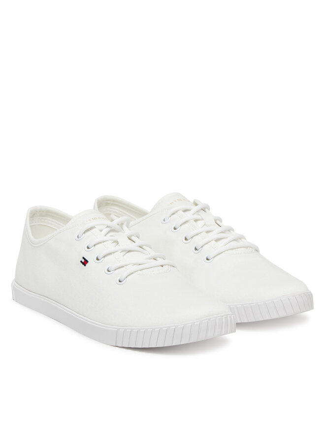 Tommy Hilfiger Πάνινα παπούτσια Tommy Hilfiger FW0FW08641 Λευκό