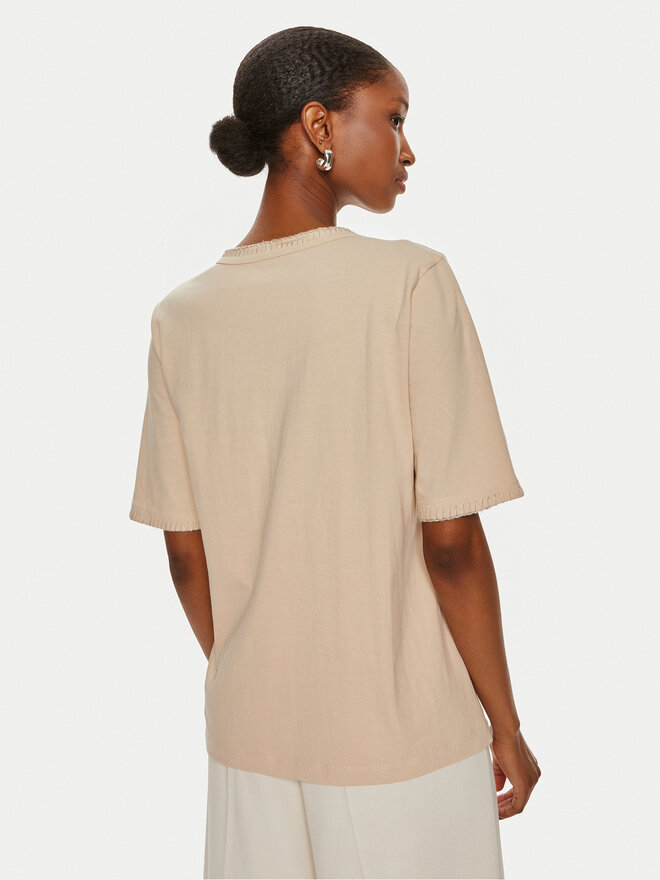 United Colors Of Benetton United Colors Of Benetton Marškinėliai 34G7D107B Smėlio Regular Fit