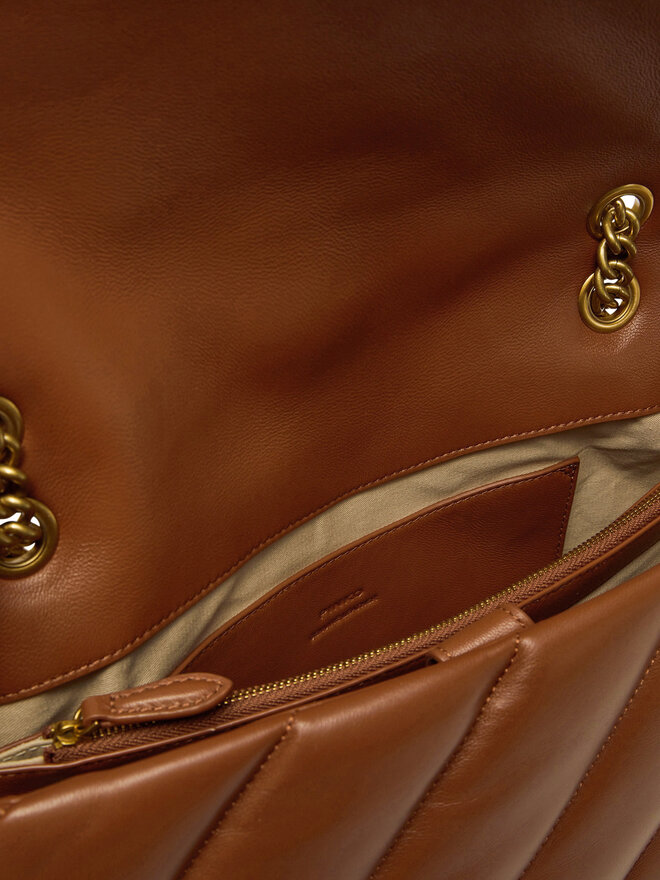 PINKO Kabelka PINKO Love Puff Big Cl AI 23-24 PLTT 100037 A0F2 Hnědá