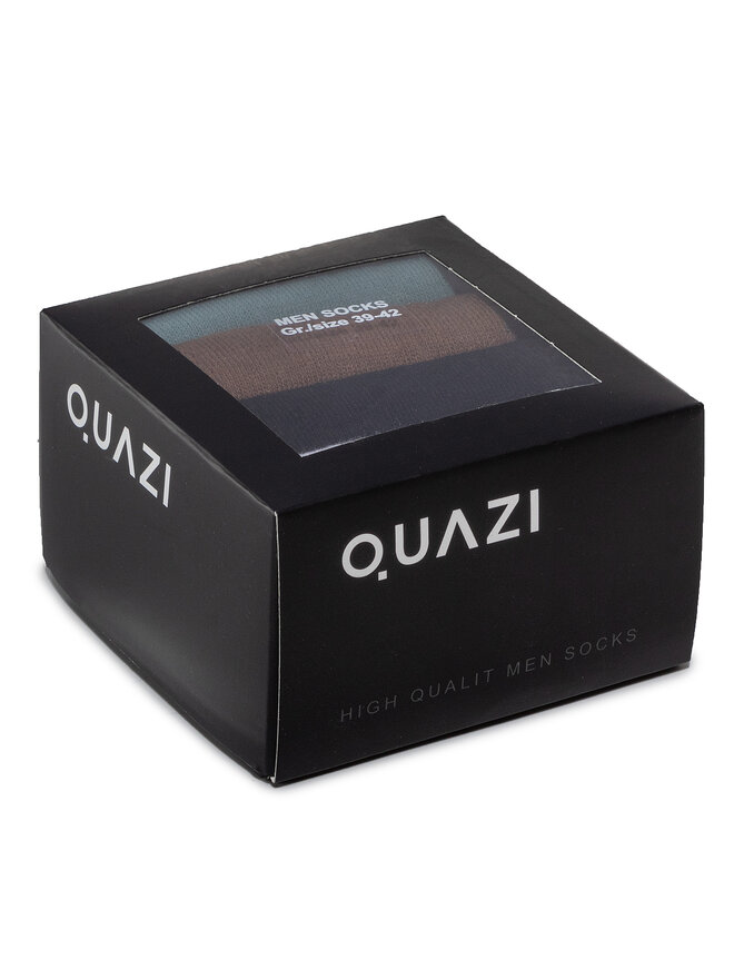 QUAZI Σετ 4 ζευγάρια κοντές κάλτσες unisex QUAZI QZ-SOCKS-65-04-MEN-016 Έγχρωμο
