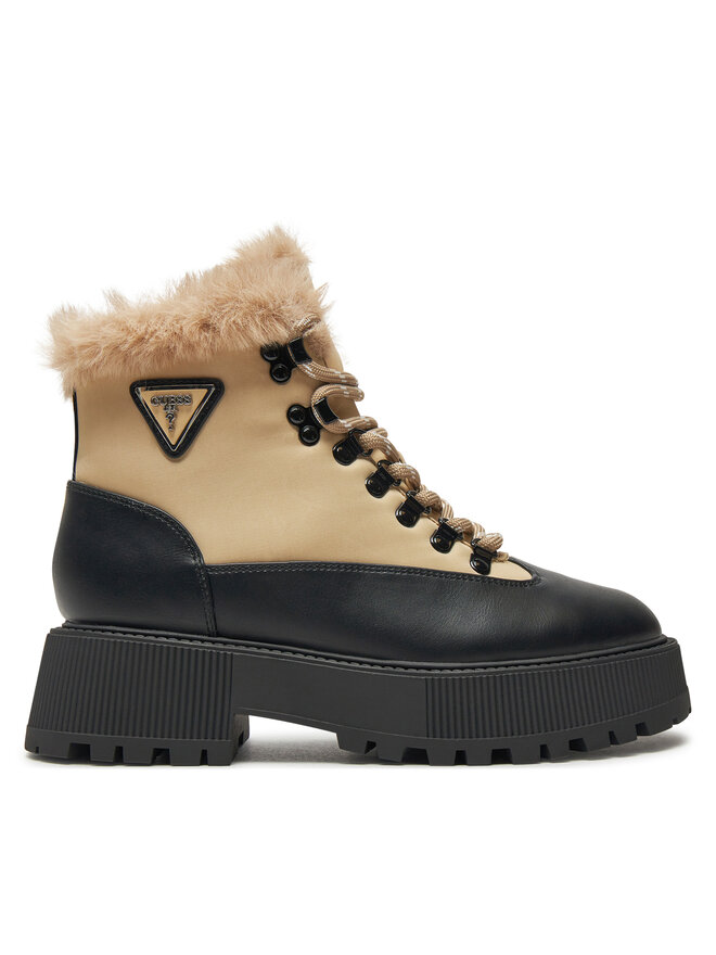 Guess Trapper stila apavi Guess Rezim FLFREZ ELE10 Bēšs